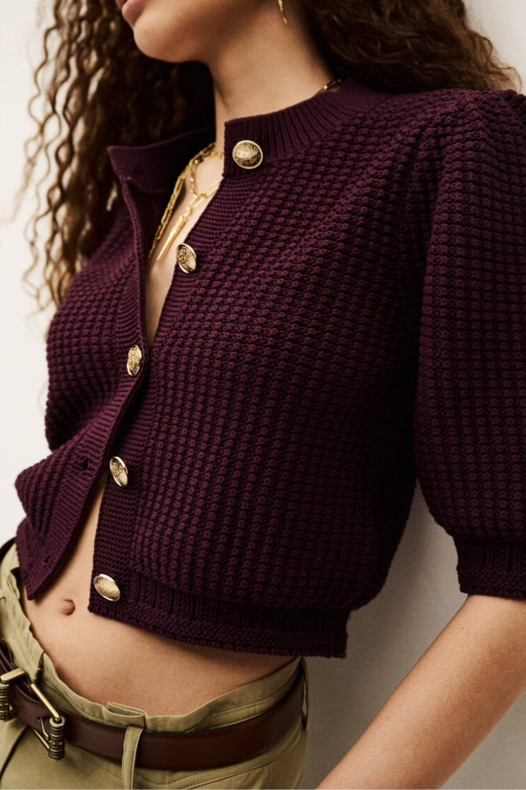 Garance Cardigan (Prune)