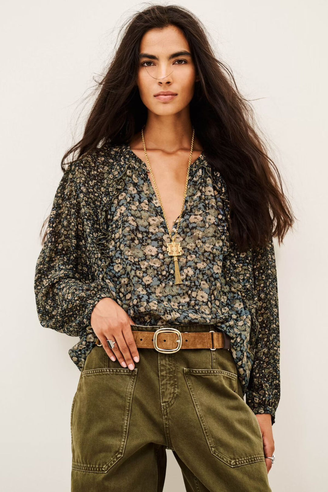Kross Blouse (Khaki)
