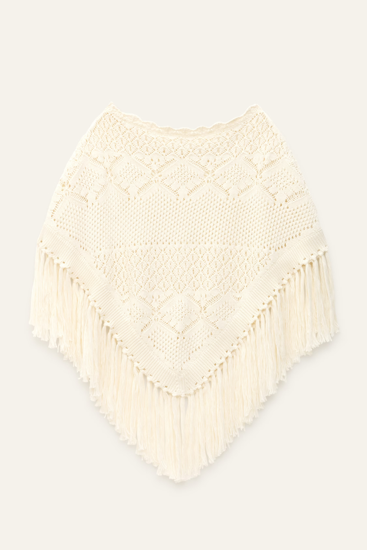 Sandy Poncho (Ecru)