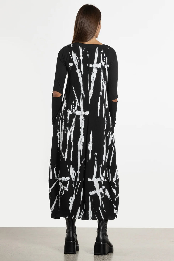 Bay Dress (Black & White Print)