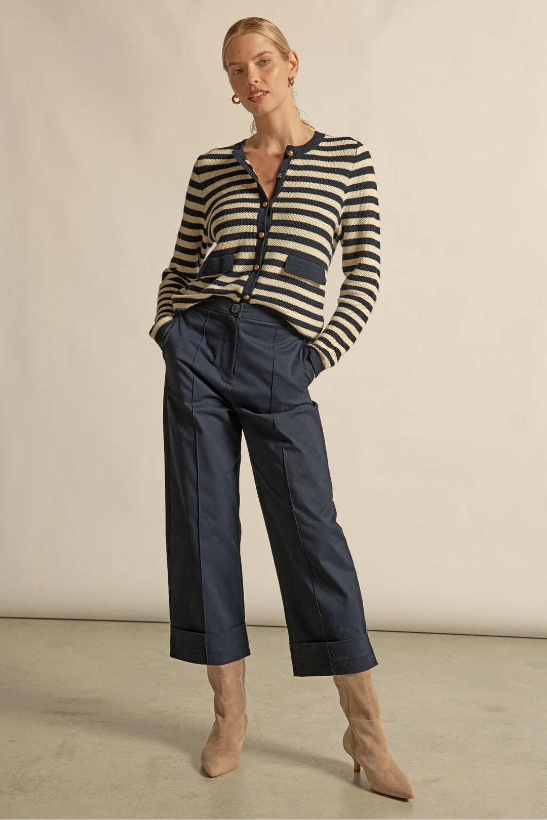 Camber Knit (Midnight Cream stripe)