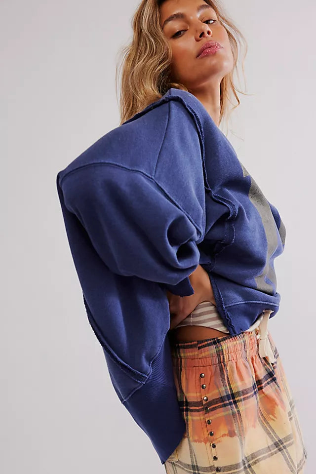 Graphic Camden Top (Navy Combo)
