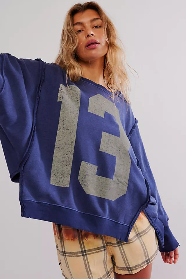 Graphic Camden Top (Navy Combo)
