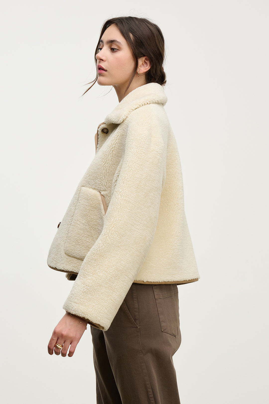 Amara Sherpa Jacket (Sand)