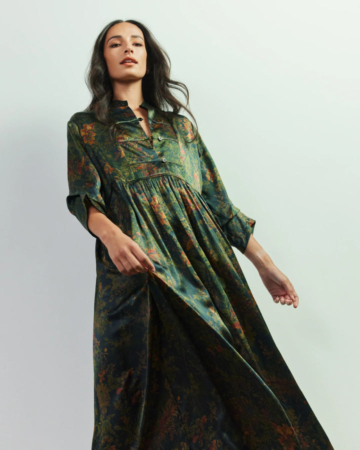 Natalia Dress (Oriental Green)