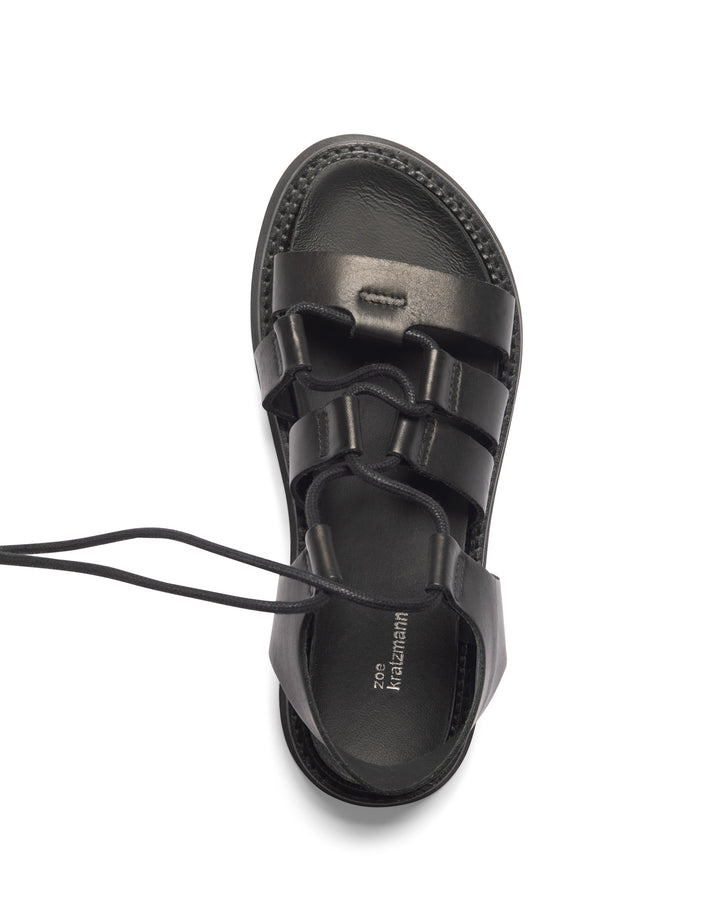 Record Sandal (Black)