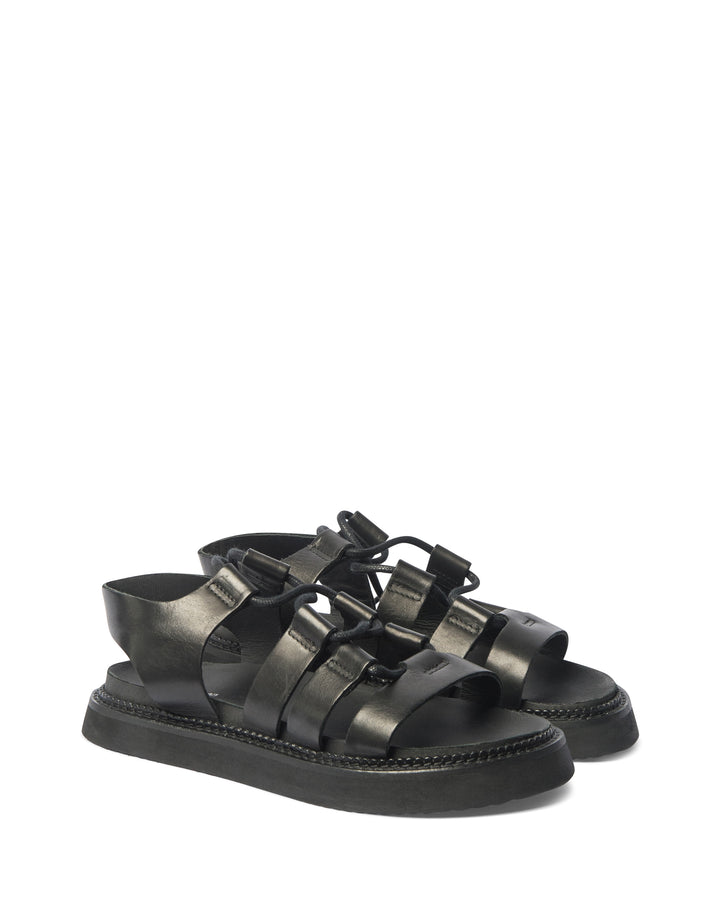 Record Sandal (Black)