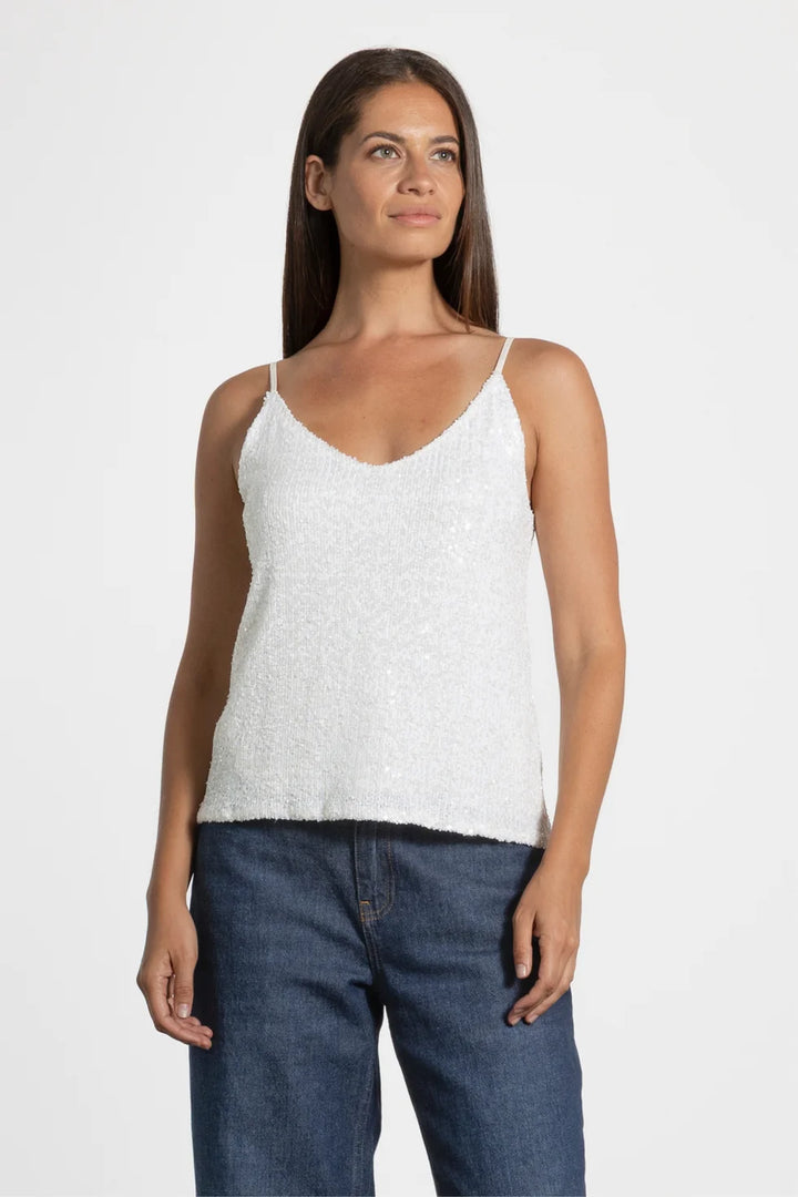 Starlight Sequin Cami (Crystal)