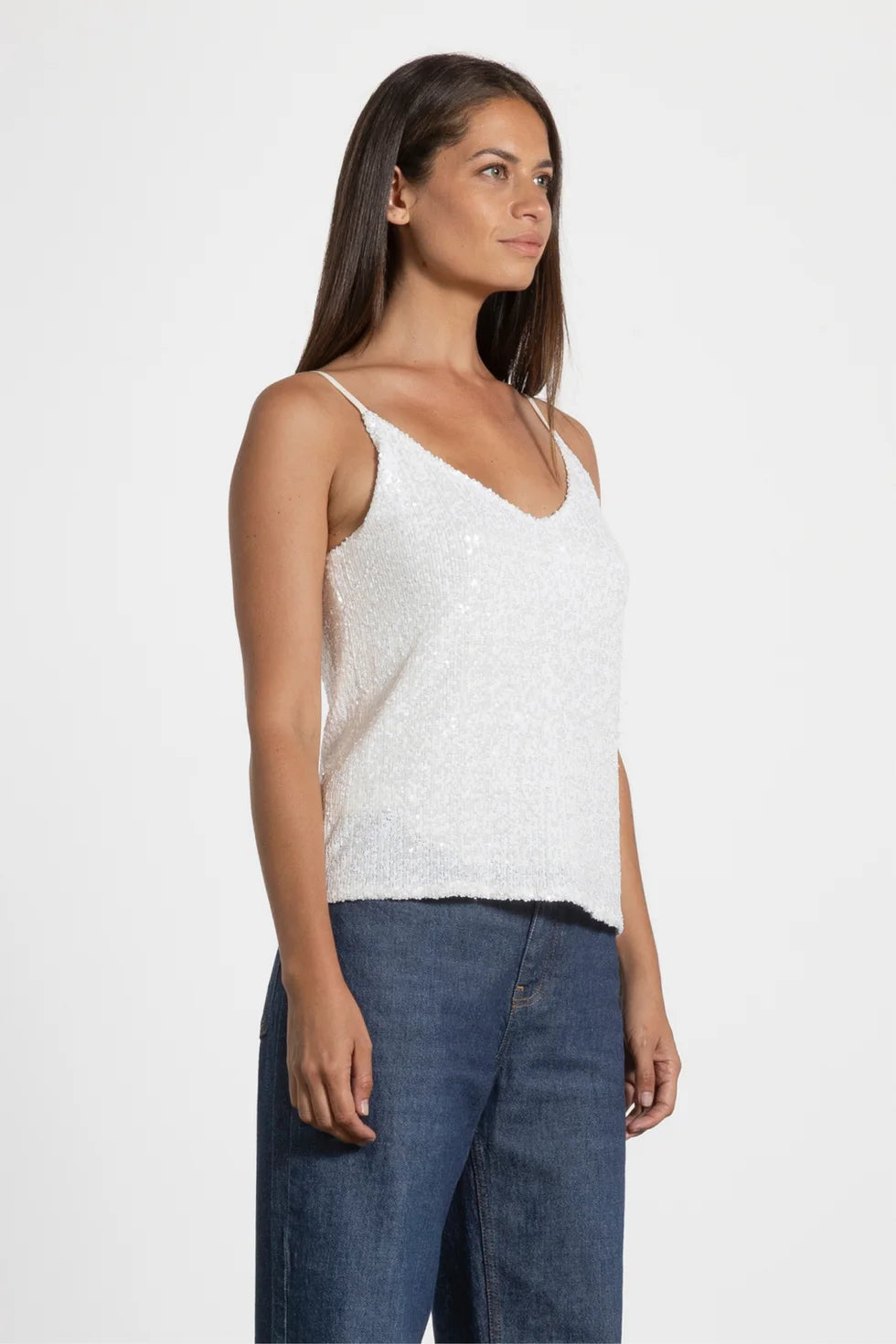 Starlight Sequin Cami (Crystal)