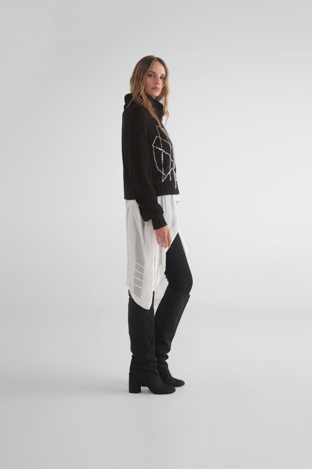 Bloc Sweater (Black / Ivory)