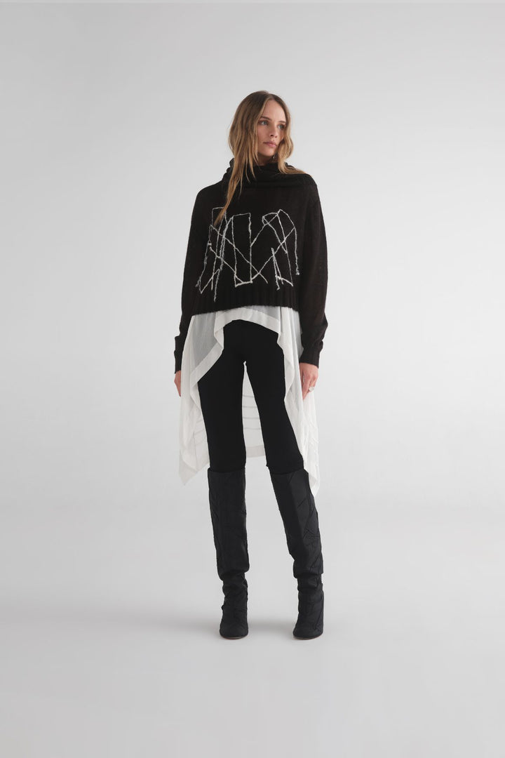 Bloc Sweater (Black / Ivory)