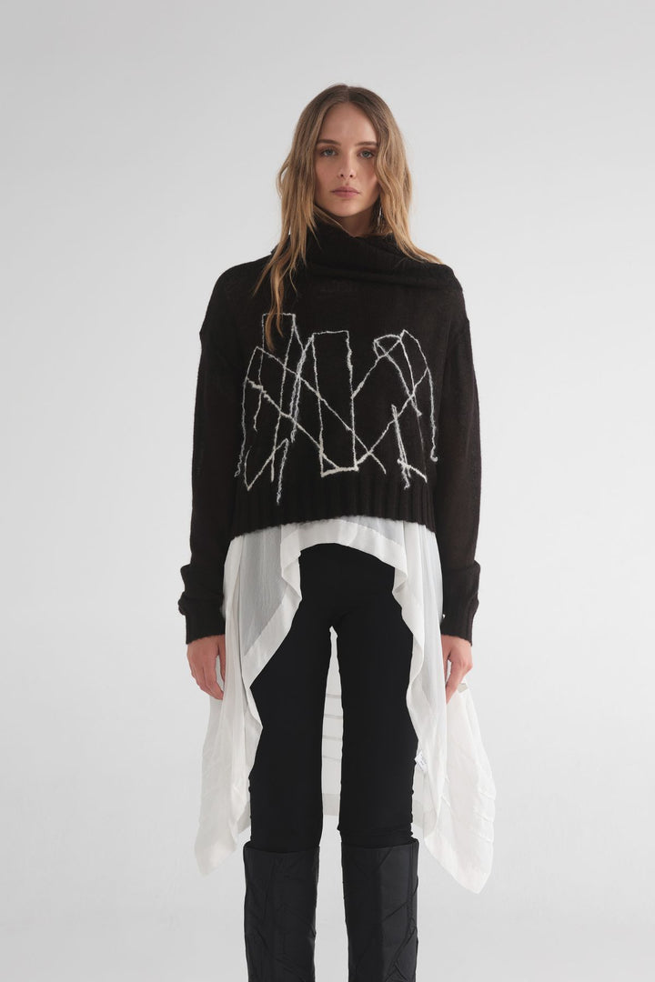 Bloc Sweater (Black / Ivory)