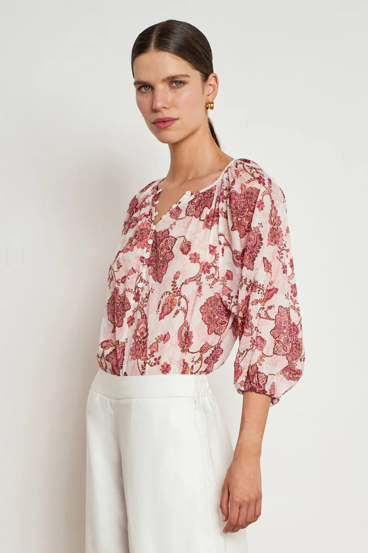 Vow Top (Rose Paisley)
