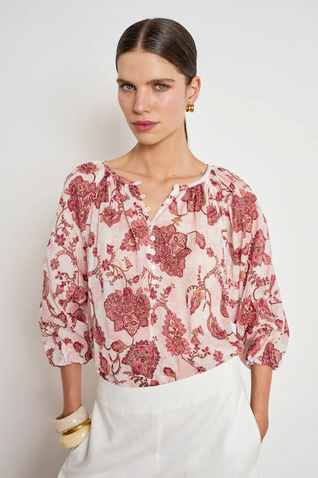 Vow Top (Rose Paisley)
