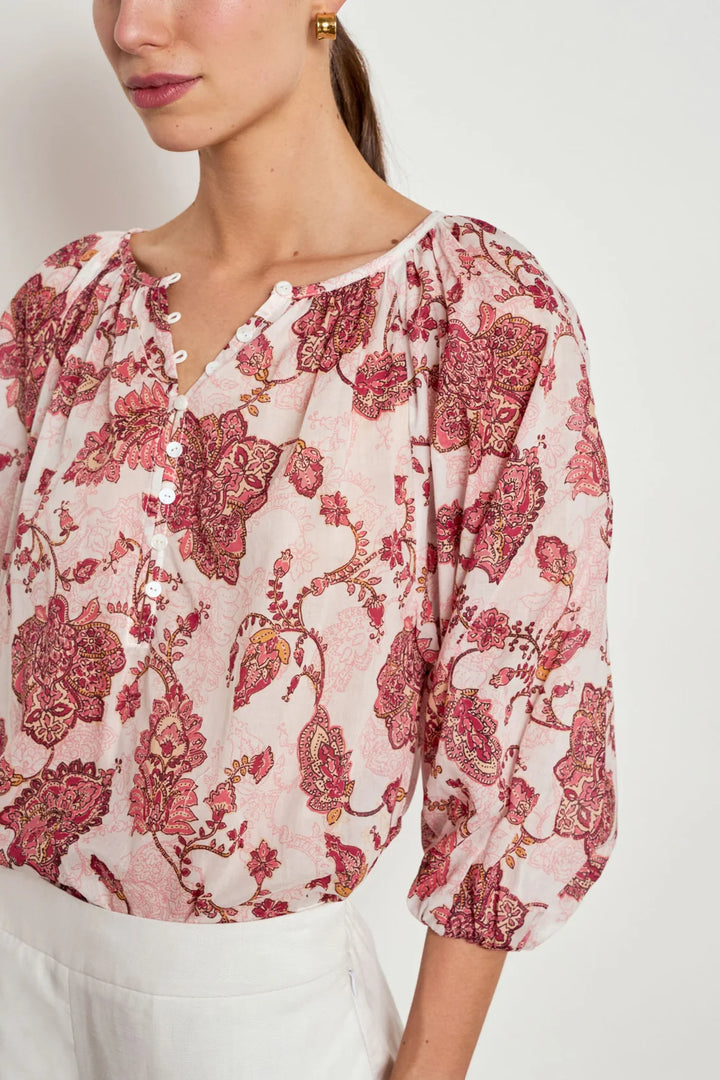 Vow Top (Rose Paisley)