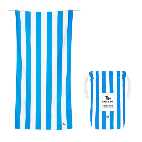 Beach Towel Cabana Collection - L (Bondi Blue)
