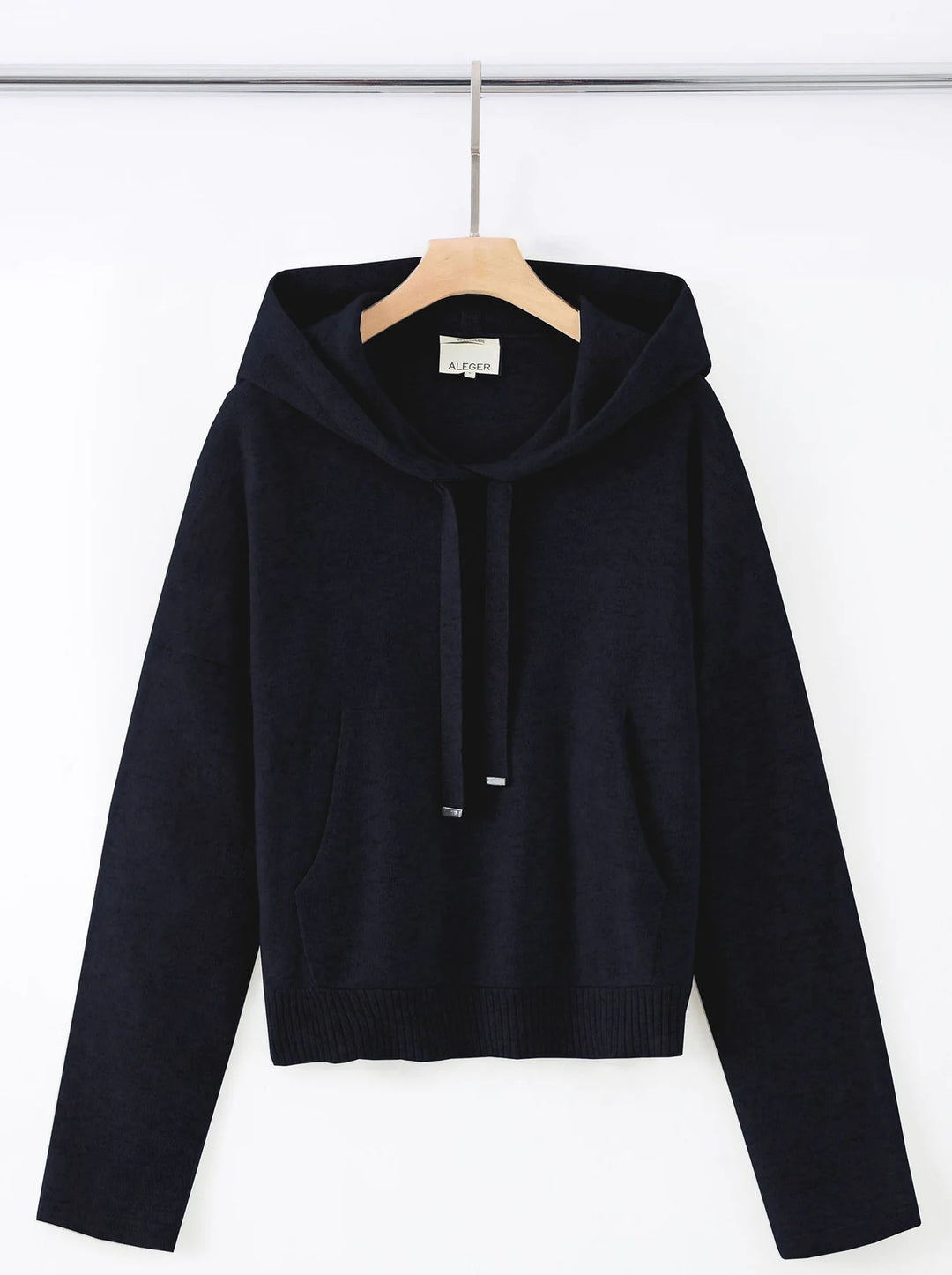 N.37 100% CASHMERE OVERSIZED HOODIE (Midnight)
