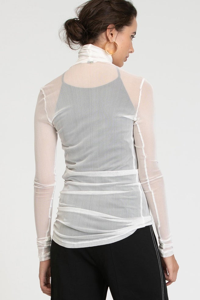 Fitted Translucent Tunic (Ivory)
