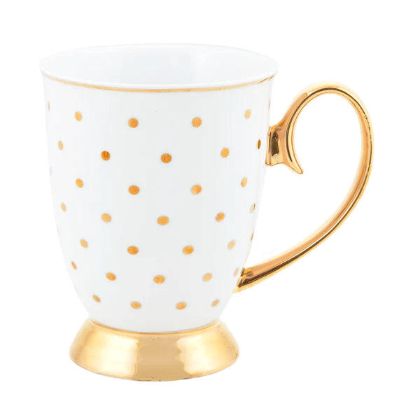Gold Polka Mug