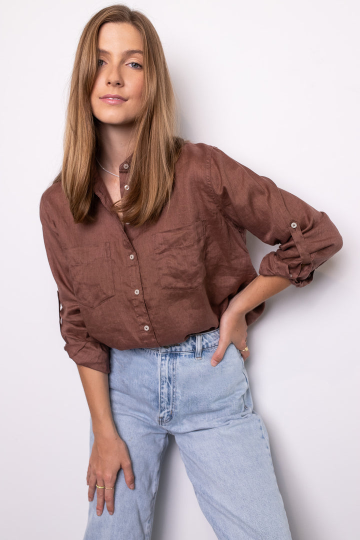 The Boyfriend Shirt (Nutmeg)