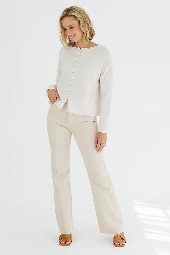 Pure Reversible Cardi (Ivory)