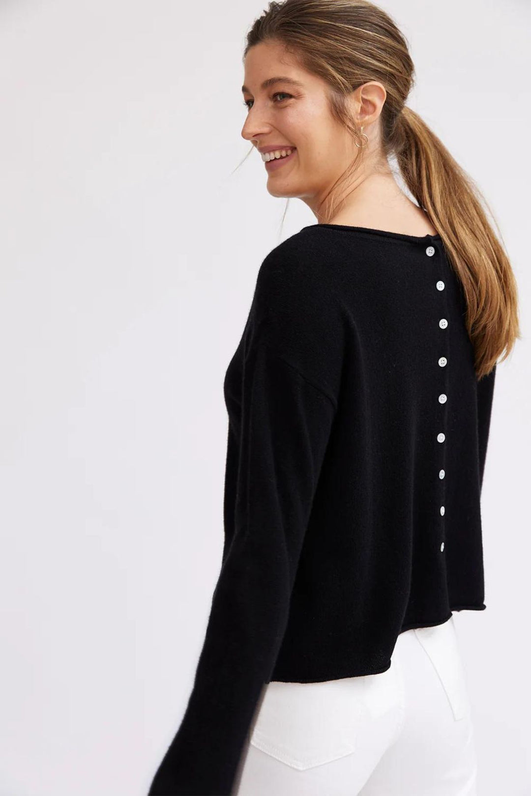 PURE Reversible Cardi (Jet black)