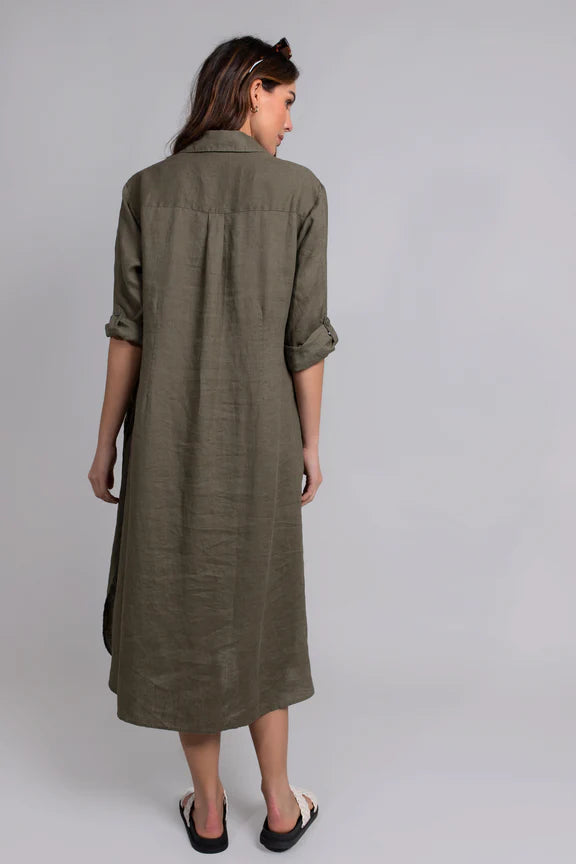 The Boyfriend Shirtdress (Fig Leaf)