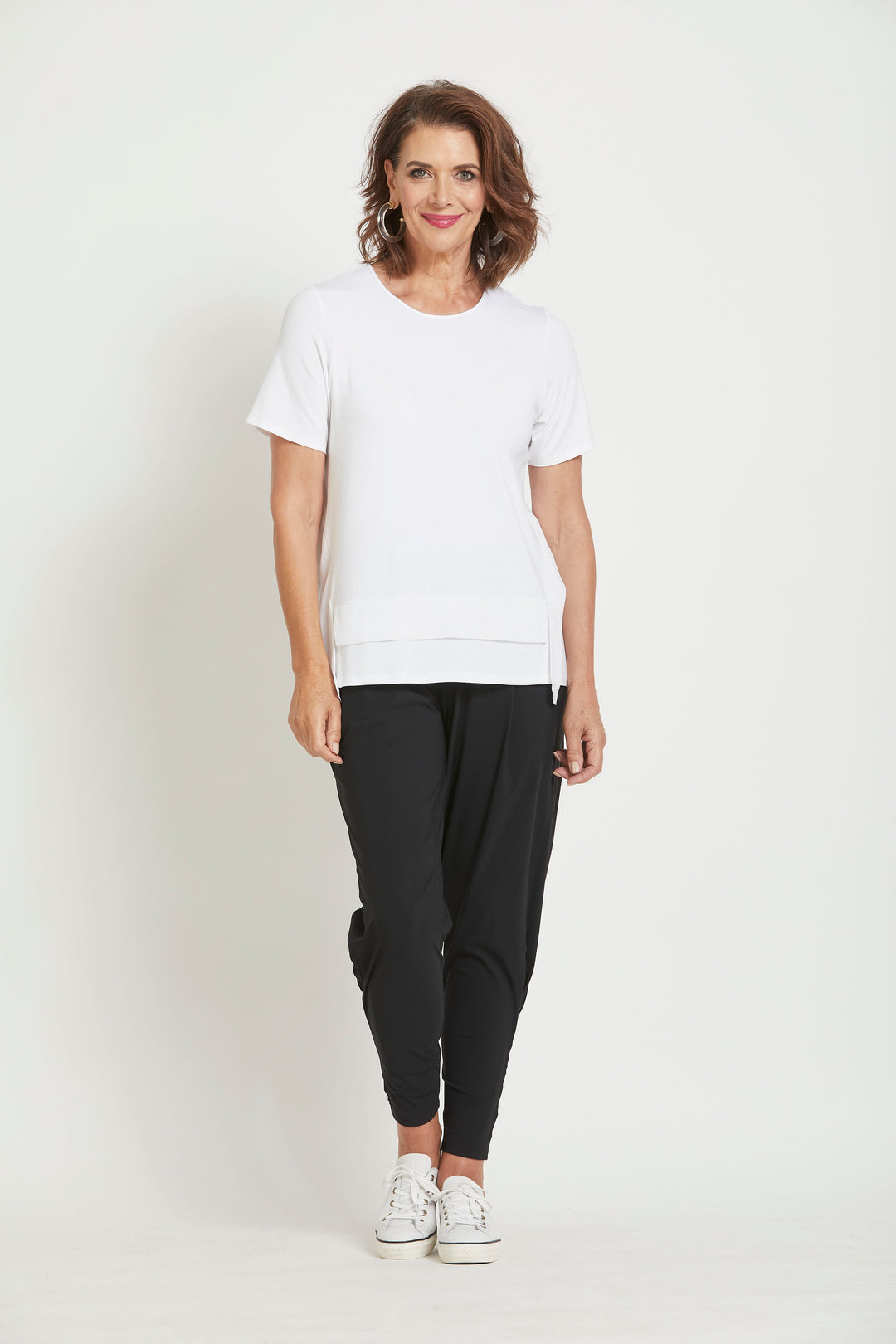 Ankle Pleat Basque Pant