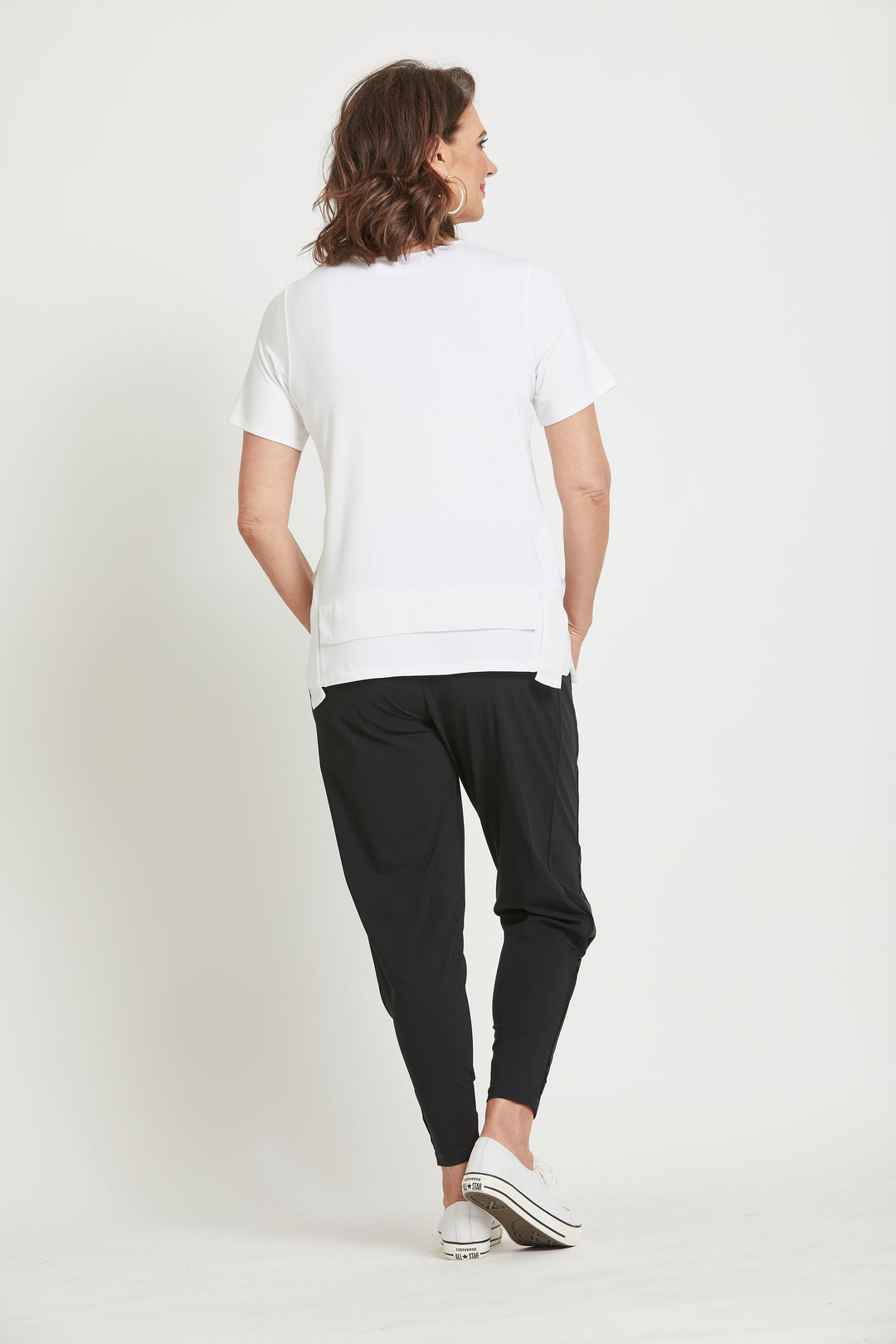 Ankle Pleat Basque Pant