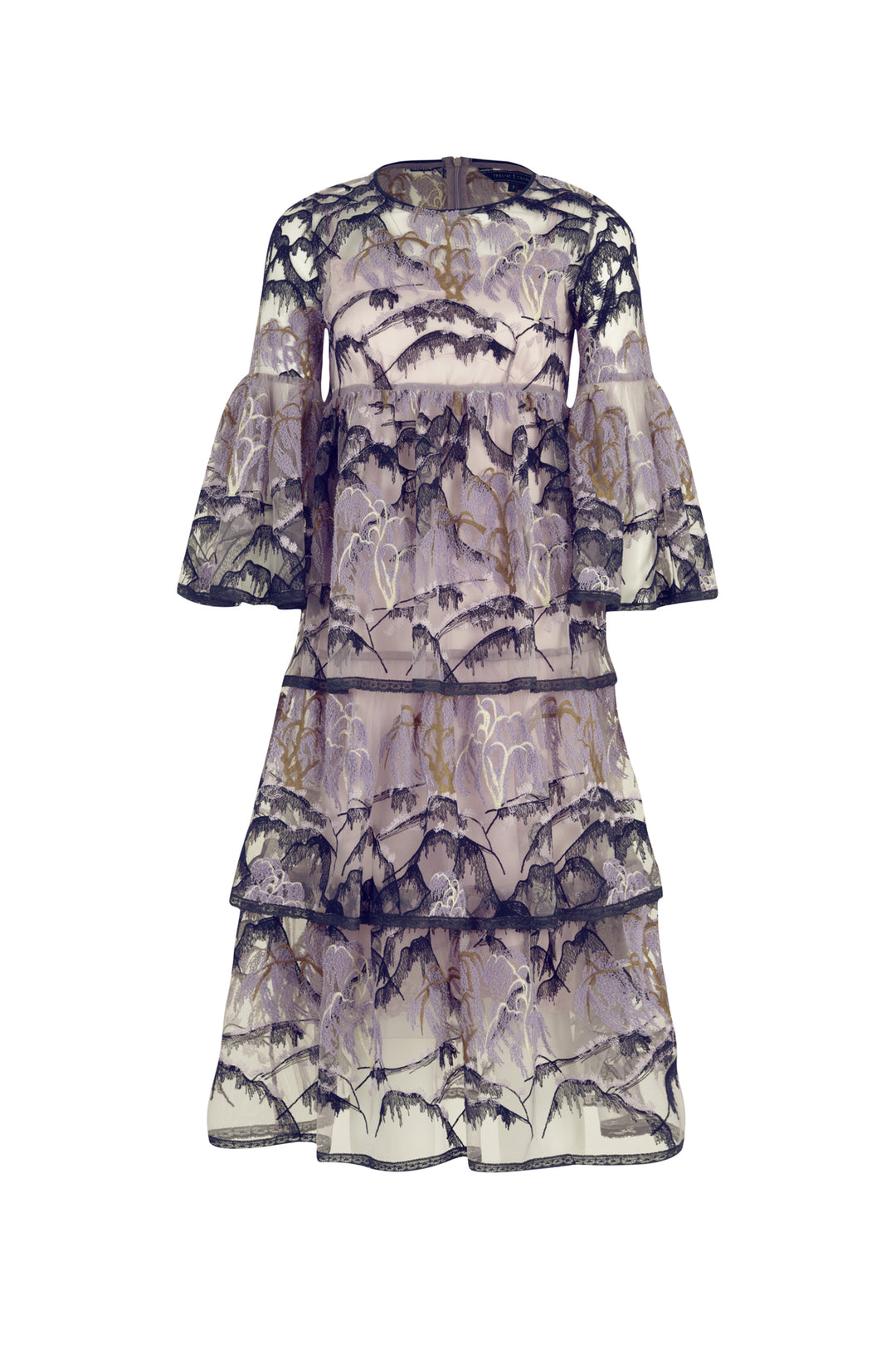 BE MINE FOREVER Dress (Mauve/Navy)