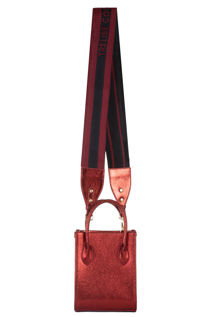 CRUSHING ON YOU Mini Tote (RED METALLIC)